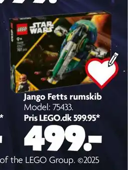 Fætter BR Jango Fetts rumskib, DKK 499 tilbud