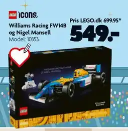 Fætter BR Williams Racing FW14B og Nigel Mansell, DKK 549 tilbud