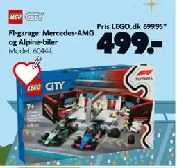 Fætter BR F1-garage: Mercedes-AMG og Alpine-biler, DKK 499 tilbud