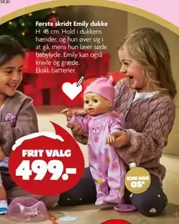 Fætter BR Første skridt Emily dukke, DKK 499 tilbud