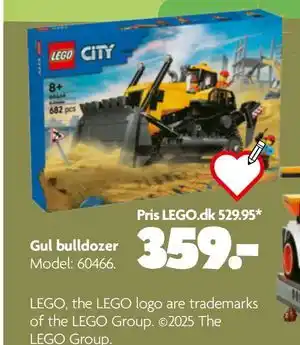 Fætter BR Gul bulldozer, DKK 359 tilbud