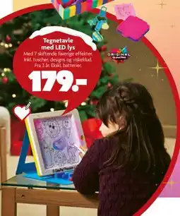 Fætter BR Tegnetavle med LED lys, DKK 179 tilbud