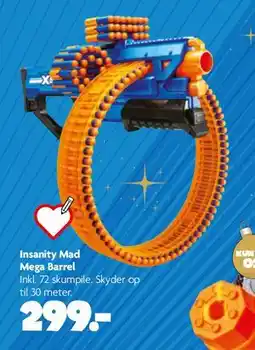 Fætter BR Insanity Mad Mega Barrel, DKK 299 tilbud