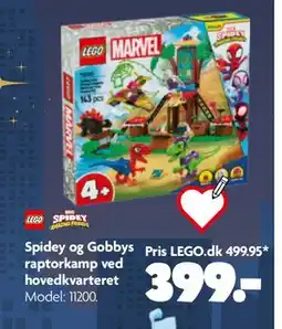 Fætter BR Spidey og Gobbys raptorkamp ved hovedkvarteret, DKK 399 tilbud