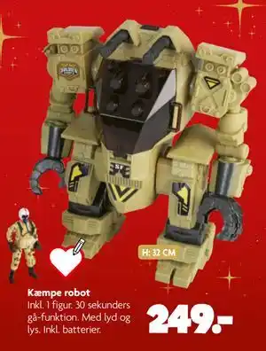 Fætter BR Kæmpe robot, DKK 249 tilbud