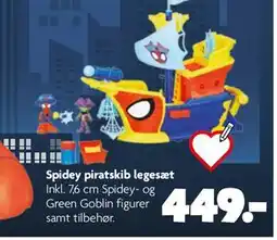 Fætter BR Spidey piratskib legesæt, DKK 449 tilbud