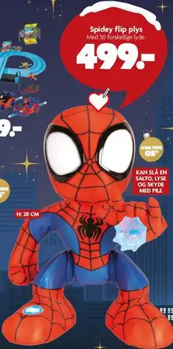 Fætter BR Spidey flip plys, DKK 499 tilbud