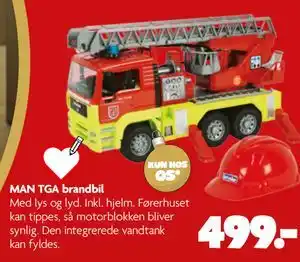 Fætter BR MAN TGA brandbil, DKK 499 tilbud