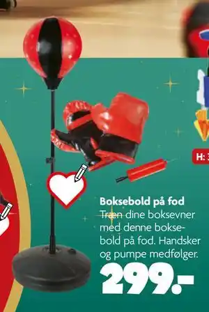 Fætter BR Boksebold på fod, DKK 299 tilbud