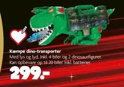 Fætter BR Kæmpe dino-transporter, DKK 299 tilbud