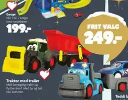 Fætter BR Traktor med trailer, DKK 249 tilbud