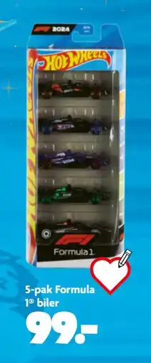 Fætter BR 5-pak Formula 1 biler, DKK 99 tilbud
