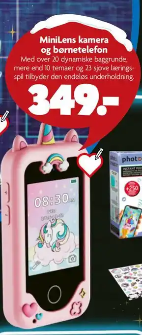 Fætter BR MiniLens kamera og børnetelefon, DKK 349 tilbud
