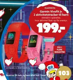 Fætter BR Garmin Vivofit Jr. 2 aktivitetstracker til børn, DKK 199 tilbud