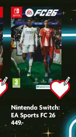 Fætter BR Nintendo Switch: EA Sports FC 26 449.-, DKK 449 tilbud