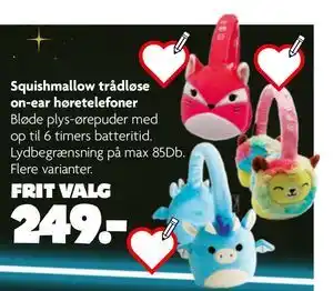 Fætter BR Squishmallow trådløse on-ear høretelefoner, DKK 249 tilbud