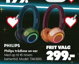 Fætter BR Philips trådløse on-ear, DKK 299 tilbud