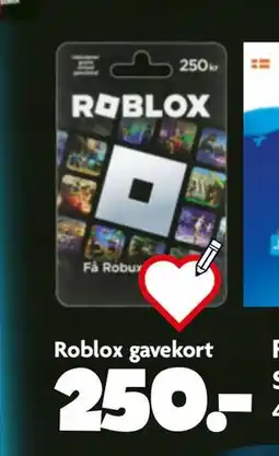 Fætter BR Roblox gavekort, DKK 250 tilbud
