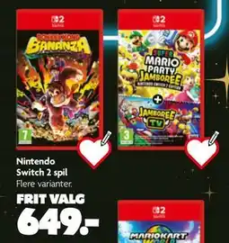 Fætter BR Nintendo Switch 2 spil, DKK 649 tilbud
