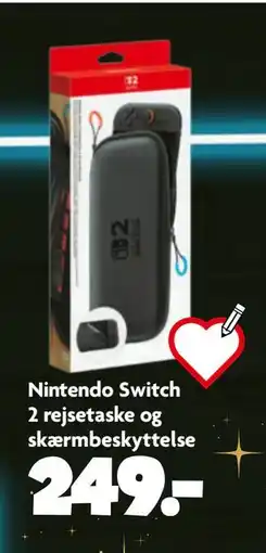 Fætter BR Nintendo Switch 2 rejsetaske og skærmbeskyttelse, DKK 249 tilbud