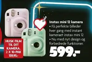 Fætter BR Instax mini 12 kamera, DKK 599 tilbud