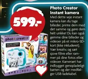 Fætter BR Photo Creator Instant kamera, DKK 599 tilbud