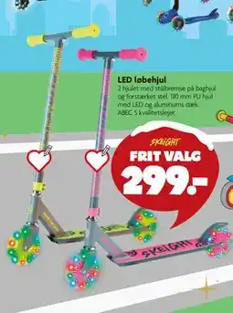 Fætter BR LED løbehjul, DKK 299 tilbud