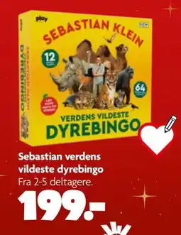 Fætter BR Sebastian verdens vildeste dyrebingo, DKK 199 tilbud