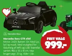 Fætter BR Mercedes Benz GTR elbil, DKK 999 tilbud
