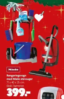 Fætter BR Rengøringsvogn med Miele støvsuger, DKK 399 tilbud