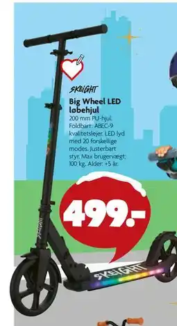 Fætter BR Big Wheel LED løbehjul, DKK 499 tilbud