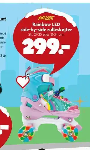 Fætter BR Rainbow LED side-by-side rulleskøjter, DKK 299 tilbud