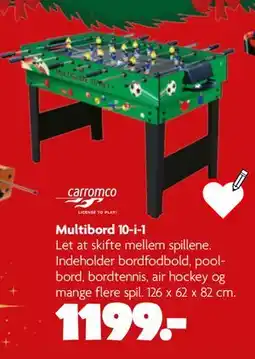 Fætter BR Multibord 10-i-1, DKK 1199 tilbud