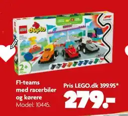 Fætter BR F1-teams med racerbiler og kørere, DKK 279 tilbud