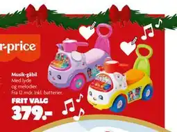 Fætter BR Musik-gåbil, DKK 379 tilbud