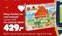 Fætter BR Blueys families hus med huskespil, DKK 429 tilbud