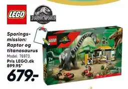 Bilka Sporings mission: Raptor og titanosaurus, DKK 679 tilbud