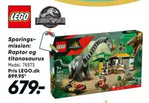 Bilka Sporings mission: Raptor og titanosaurus, DKK 679 tilbud
