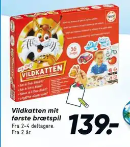 Bilka Vildkatten mit første brætspil, DKK 139 tilbud