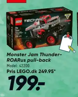 Bilka Monster Jam ThunderROARus pull-back, DKK 199 tilbud