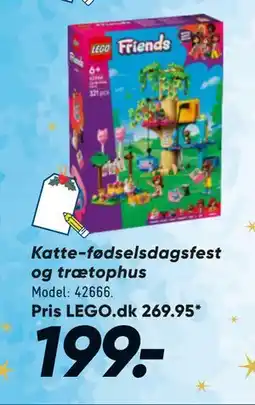 Bilka Katte-fødselsdagsfest og trætophus, DKK 199 tilbud