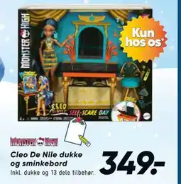 Bilka Cleo De Nile dukke og sminkebord, DKK 349 tilbud