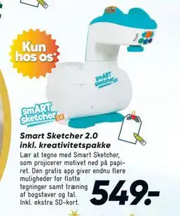 Bilka Smart Sketcher 2.0 inkl. kreativitetspakke, DKK 549 tilbud