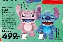Bilka Interaktiv Stitch hånddukke, DKK 499 tilbud