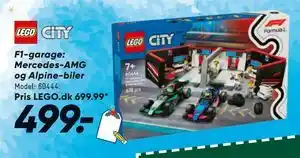 Bilka F1-garage: Mercedes-AMG og Alpine-biler, DKK 499 tilbud
