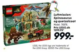 Bilka Luftmission: Spinosaurus og quetzalcoat, DKK 999 tilbud