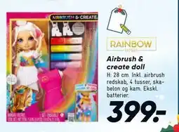 Bilka Airbrush & create doll, DKK 399 tilbud