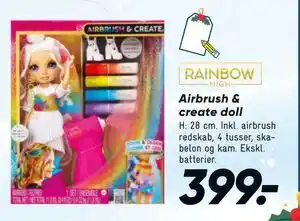 Bilka Airbrush & create doll, DKK 399 tilbud