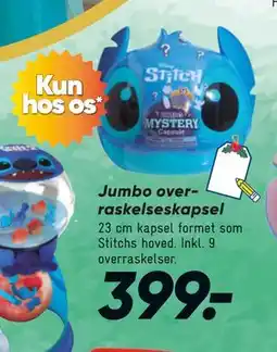 Bilka Jumbo overraskelseskapsel, DKK 399 tilbud