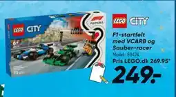 Bilka F1-startfelt med VCARB og Sauber-racer, DKK 249 tilbud